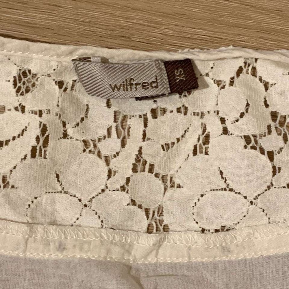 Wilfred Ivory Lace Accent Blouse - Picture 3 of 4
